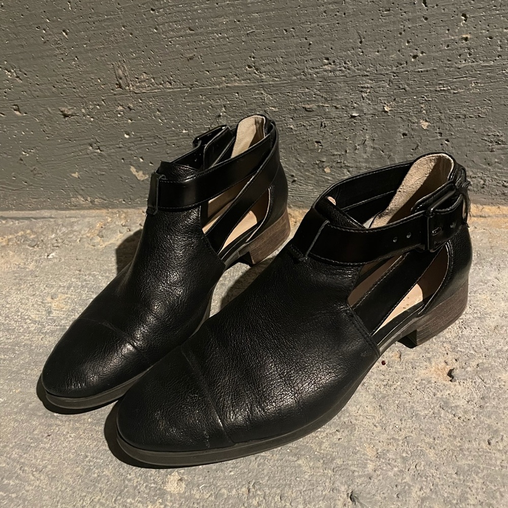 Clark’s black dress shoes.